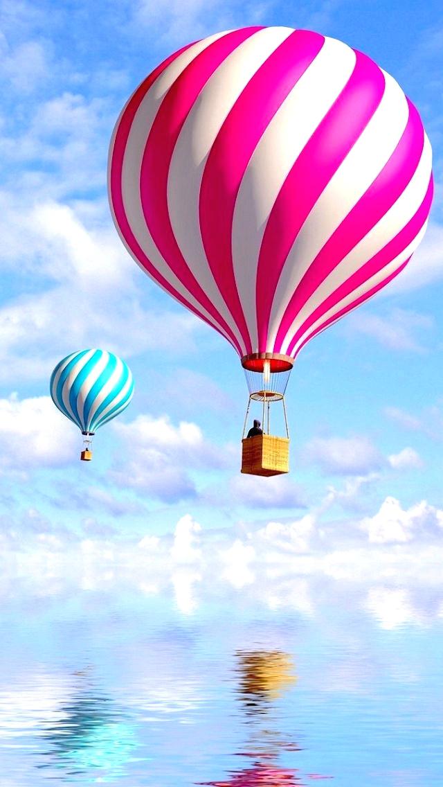 Hot Air Balloon Wallpaper Colored Hot Air Balloons - Hot Air Balloon , HD Wallpaper & Backgrounds