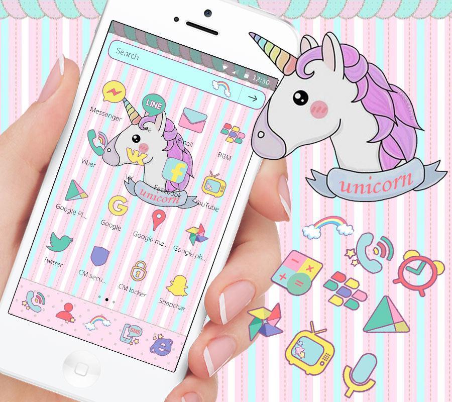 Unicorn Dream Theme For Android - Unicorn Wallpaper Kuda Poni , HD Wallpaper & Backgrounds