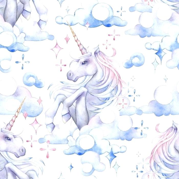 Unicorn Wallpaper Mural Unique Cute Watercolor Wall - Unicorn Watercolor , HD Wallpaper & Backgrounds