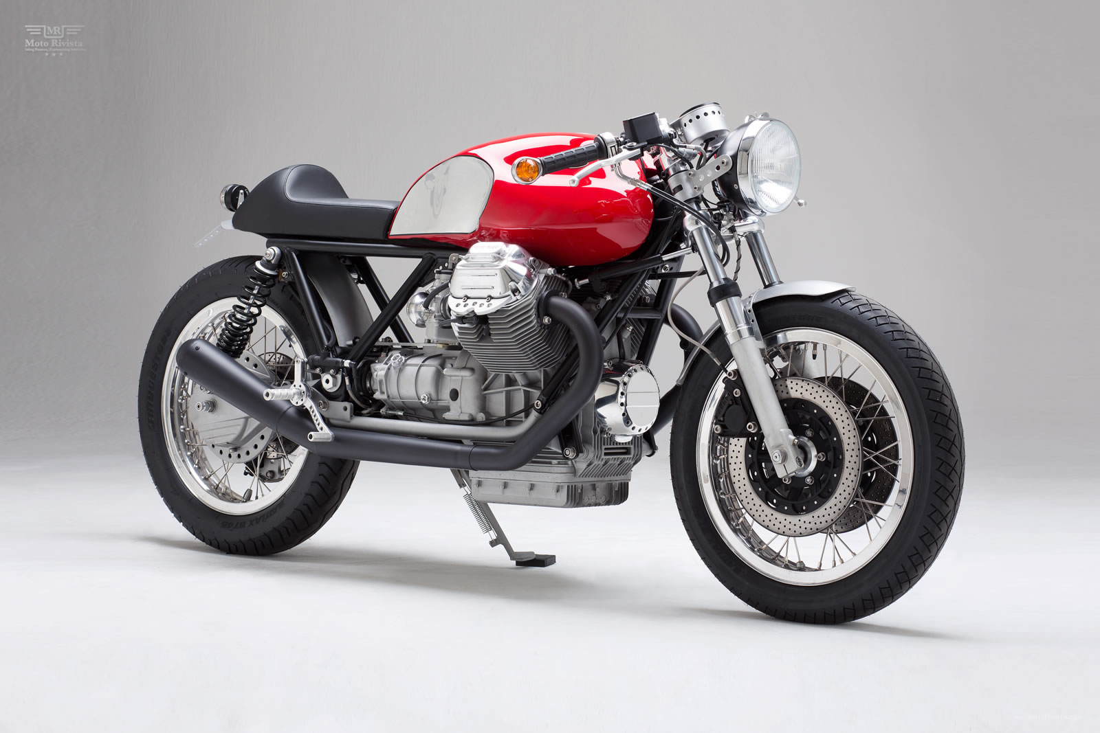 Moto Guzzi Cafe Racer By Kaffeemaschine - Liquid Cooled Engine Cafe Racer , HD Wallpaper & Backgrounds