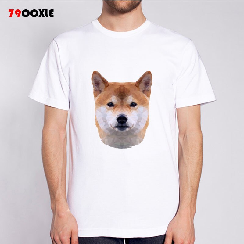 Shiba Inu T Shirt 3d Wallpaper Anime T Shirt Men Short - Schnauzer Camisetas , HD Wallpaper & Backgrounds