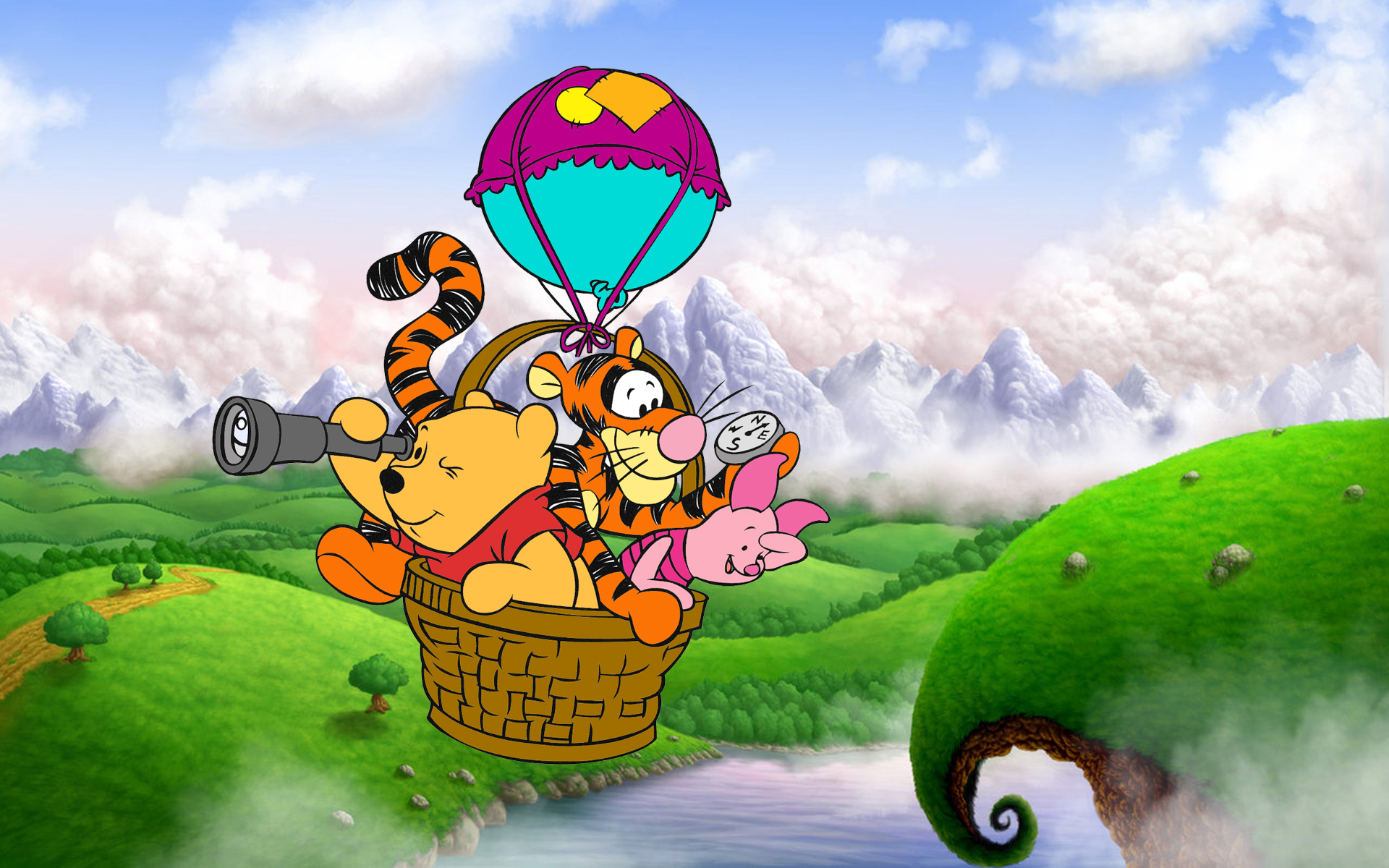 Winnie The Pooh On Air , HD Wallpaper & Backgrounds