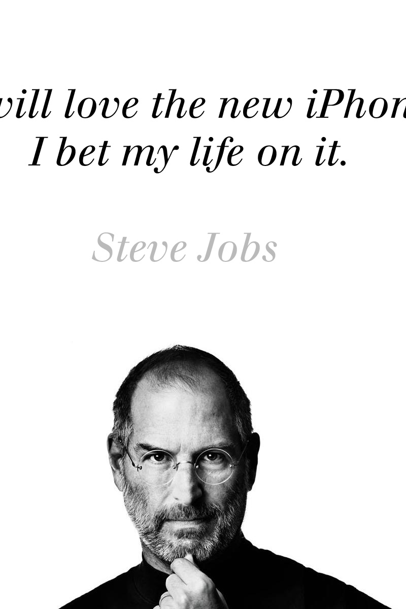 Wallpaper Steve Jobs, Iphone, Bw, Text - Steve Jobs , HD Wallpaper & Backgrounds