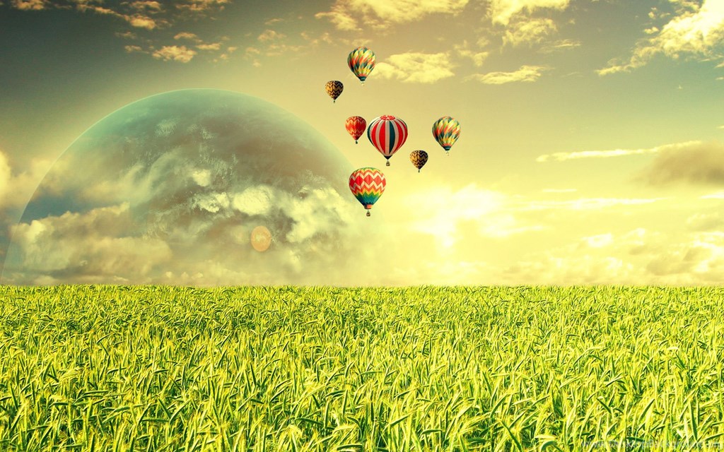 Hot Air Balloon Wallpaper Hd - Love Is In The Air , HD Wallpaper & Backgrounds