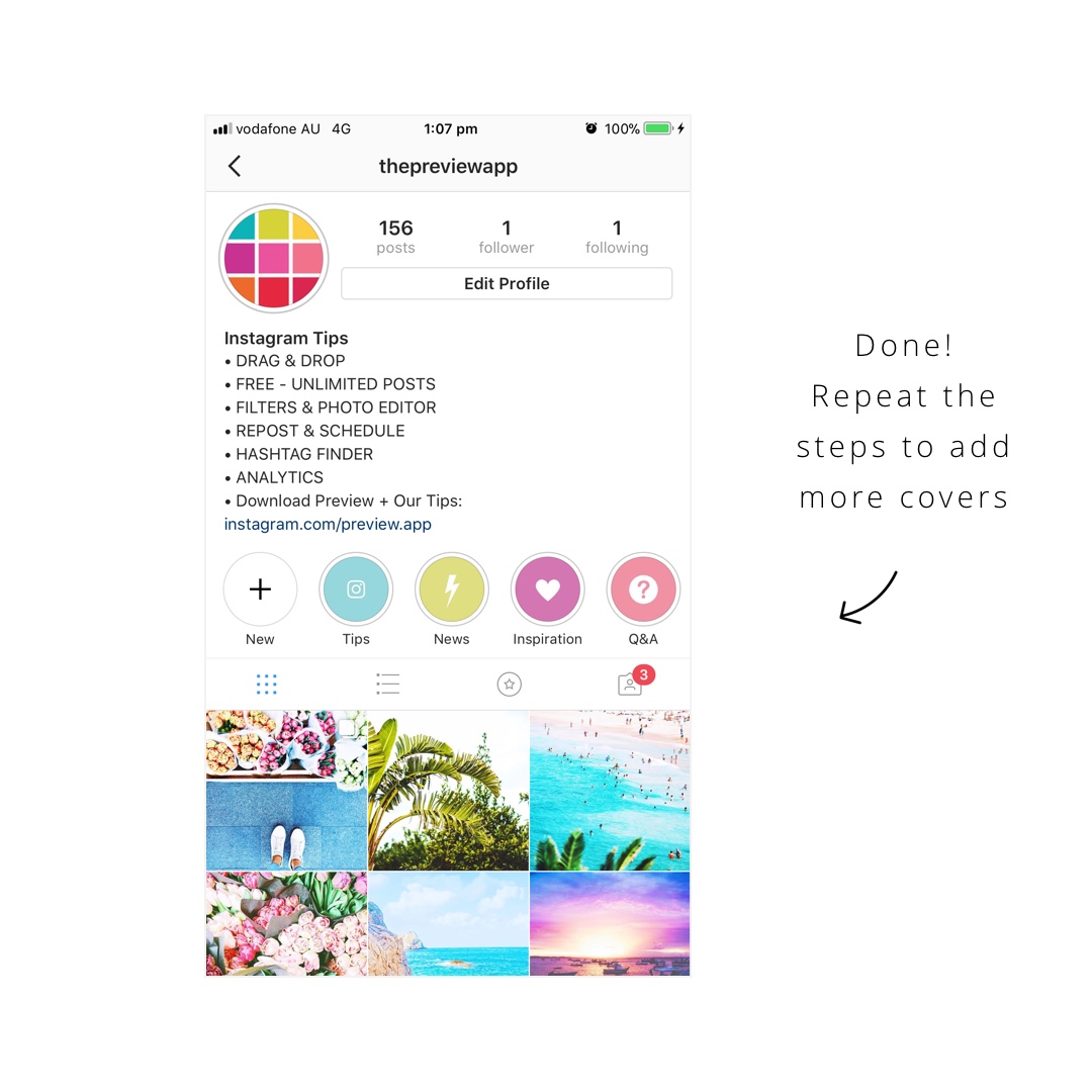Your New Insta Story Highlight Will Appear At The Bottom - Instagram , HD Wallpaper & Backgrounds