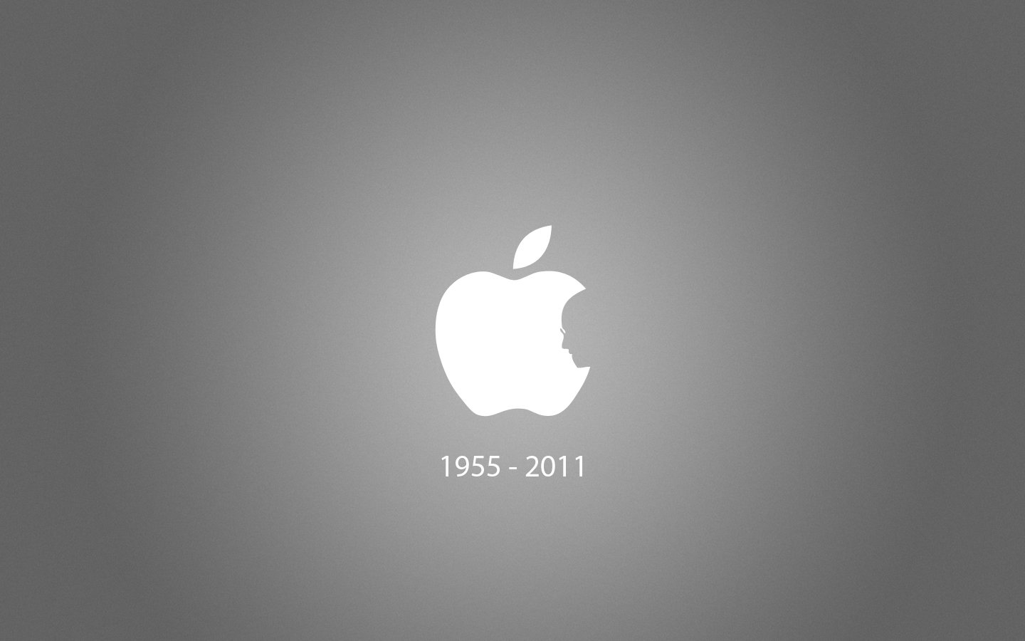 1440 X 900 Steve Jobs Apple Silhouette Icon Wallpaper - Apple Logo Steve Jobs , HD Wallpaper & Backgrounds