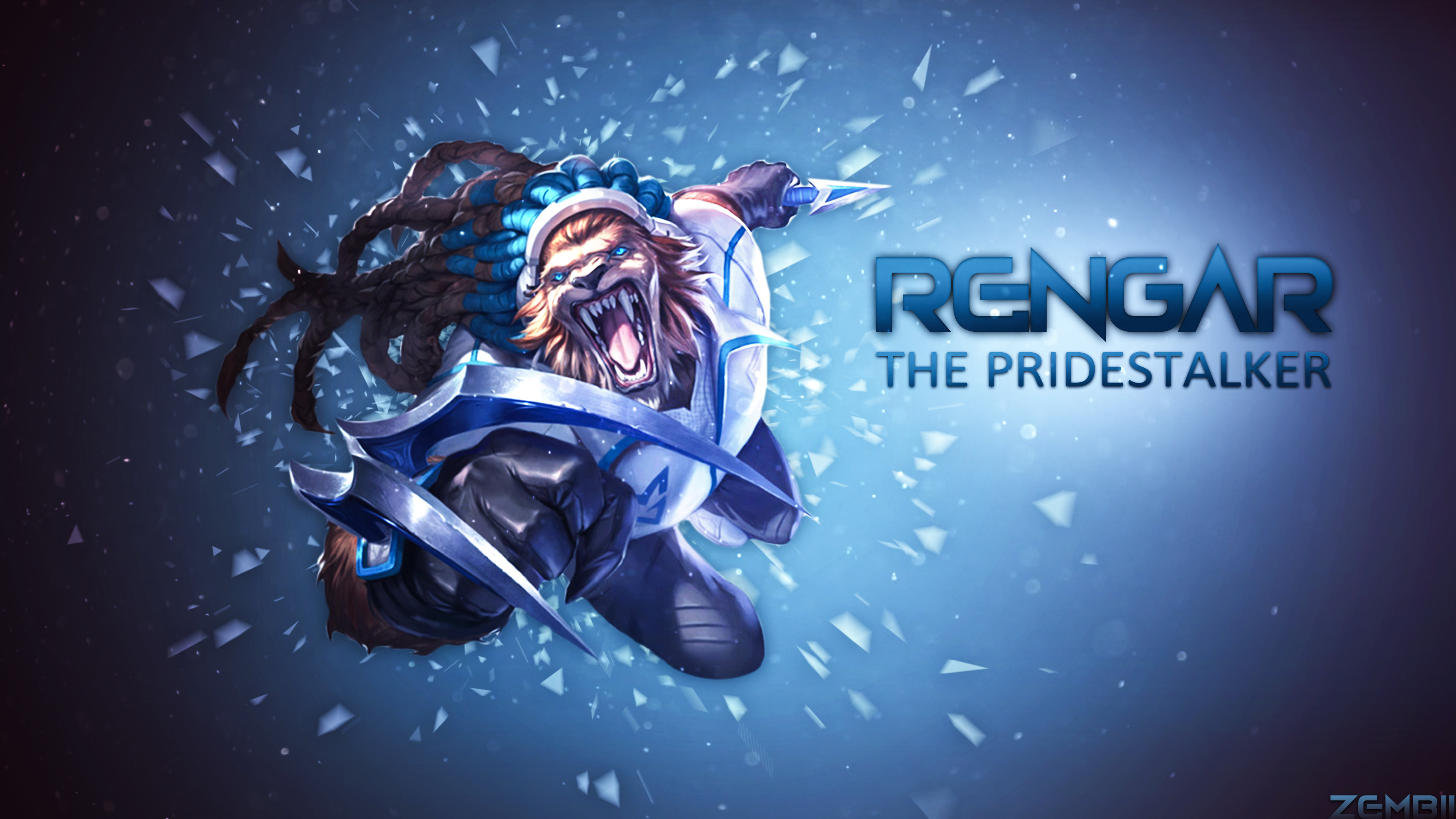 Free Download Rengar Background Id - Graphic Design , HD Wallpaper & Backgrounds
