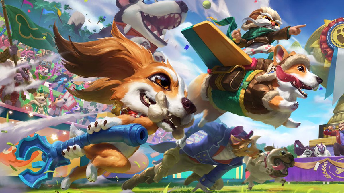 Pretty Kitty Rengar, Fuzz Fizz, Corgi Corki And Meowrick - April Fools Lol 2019 , HD Wallpaper & Backgrounds