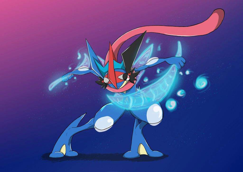 Ashgreninja - Pokemon Ash Greninja Gold Shuriken , HD Wallpaper & Backgrounds