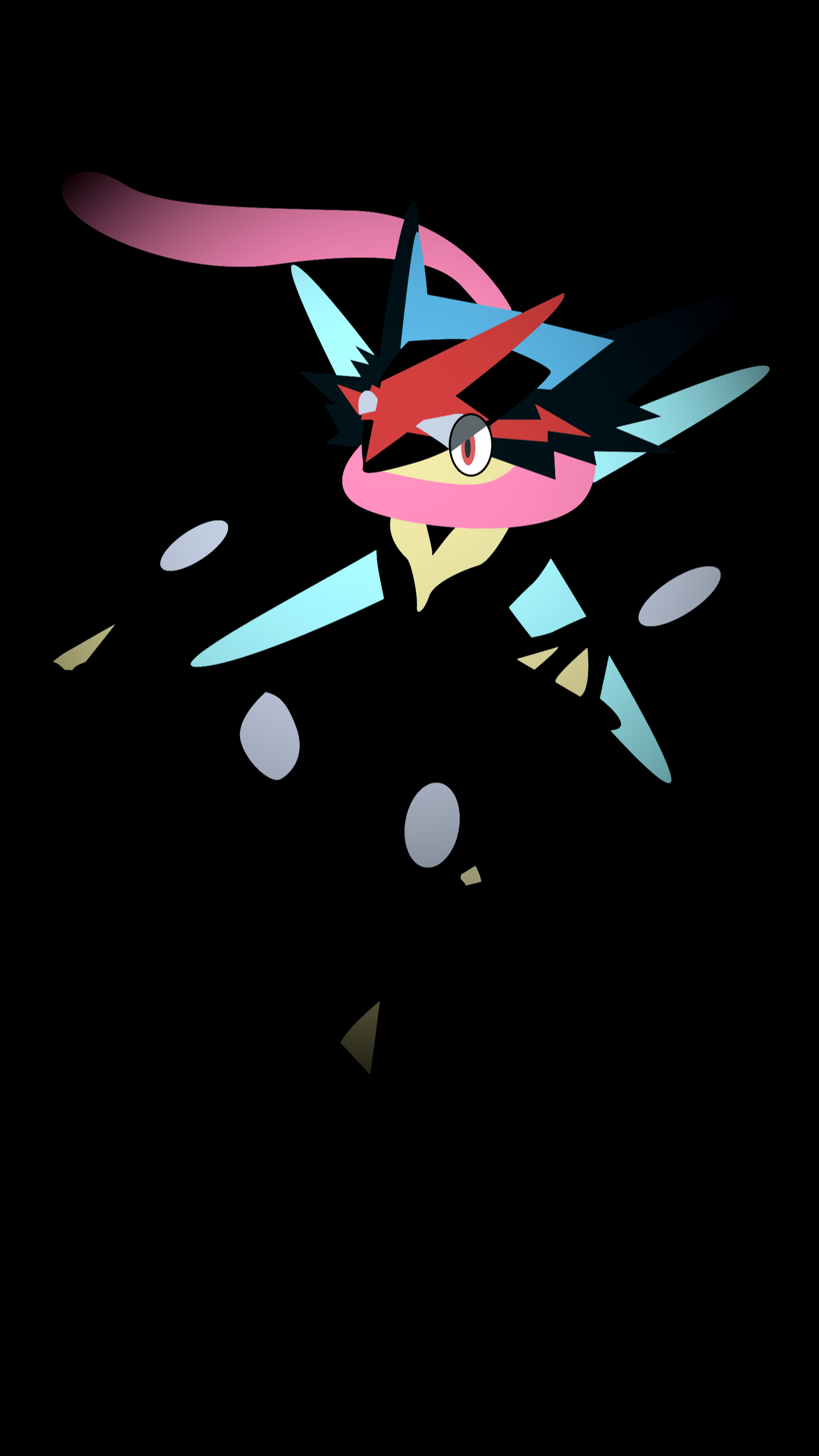 Shiny Ash-greninja - Greninja Wallpaper Iphone Minimalist , HD Wallpaper & Backgrounds