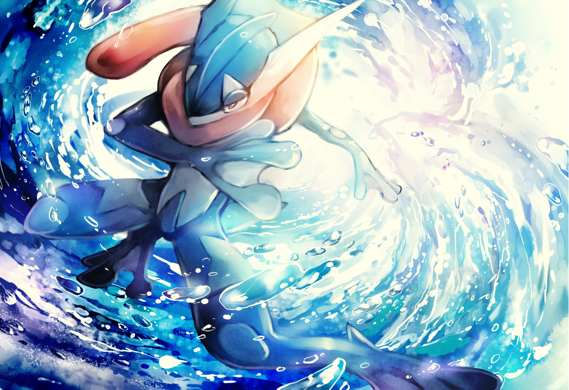 Greninja Pokemon Sei Mutsuki Water - Pokemon Greninja Fan Art , HD Wallpaper & Backgrounds