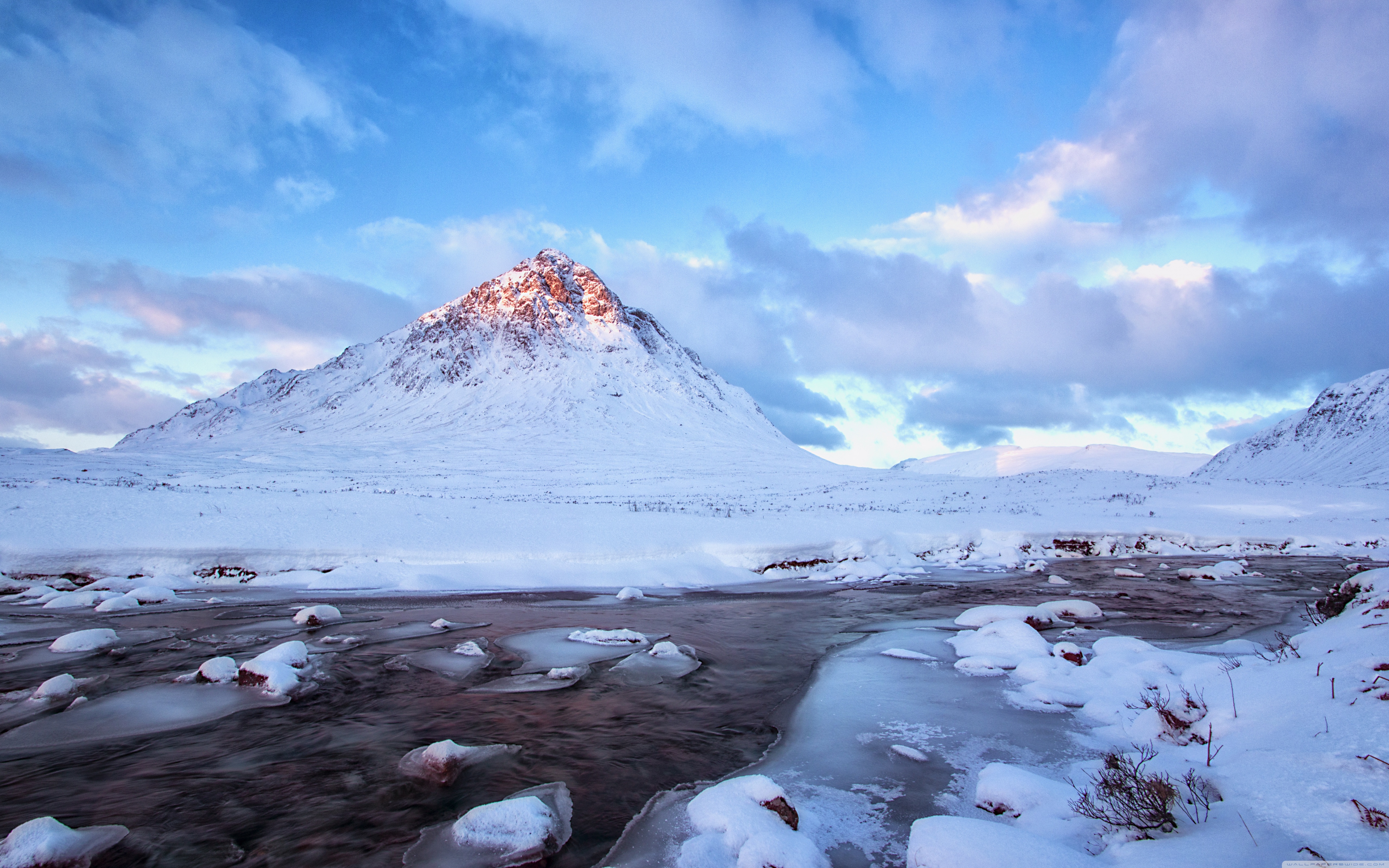 Snow Mountains Winter Scenery 4k - Snow Mountain Wallpaper 4k , HD Wallpaper & Backgrounds