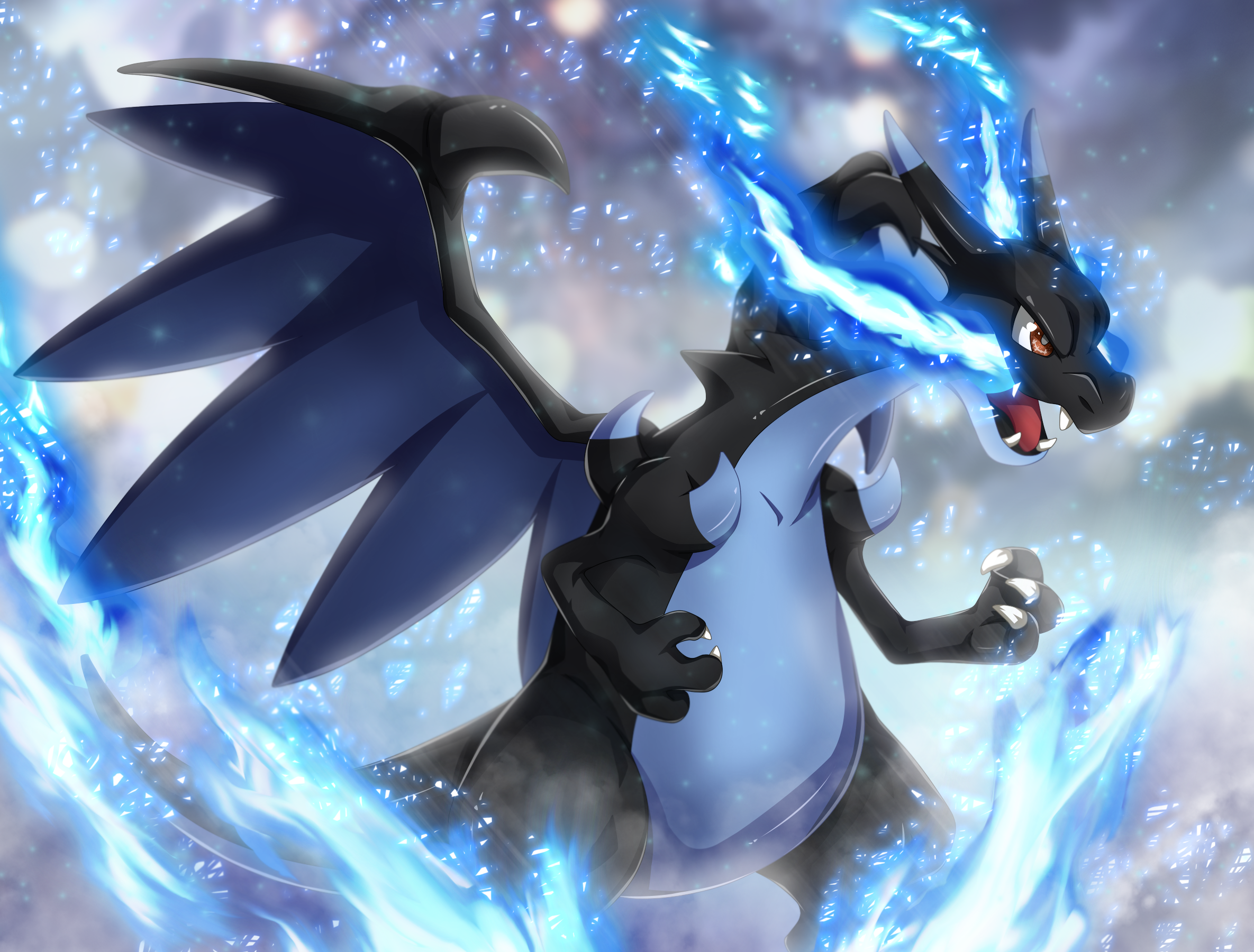 Anime Mega Charizard 266071 Hd Wallpaper And Backgrounds Download