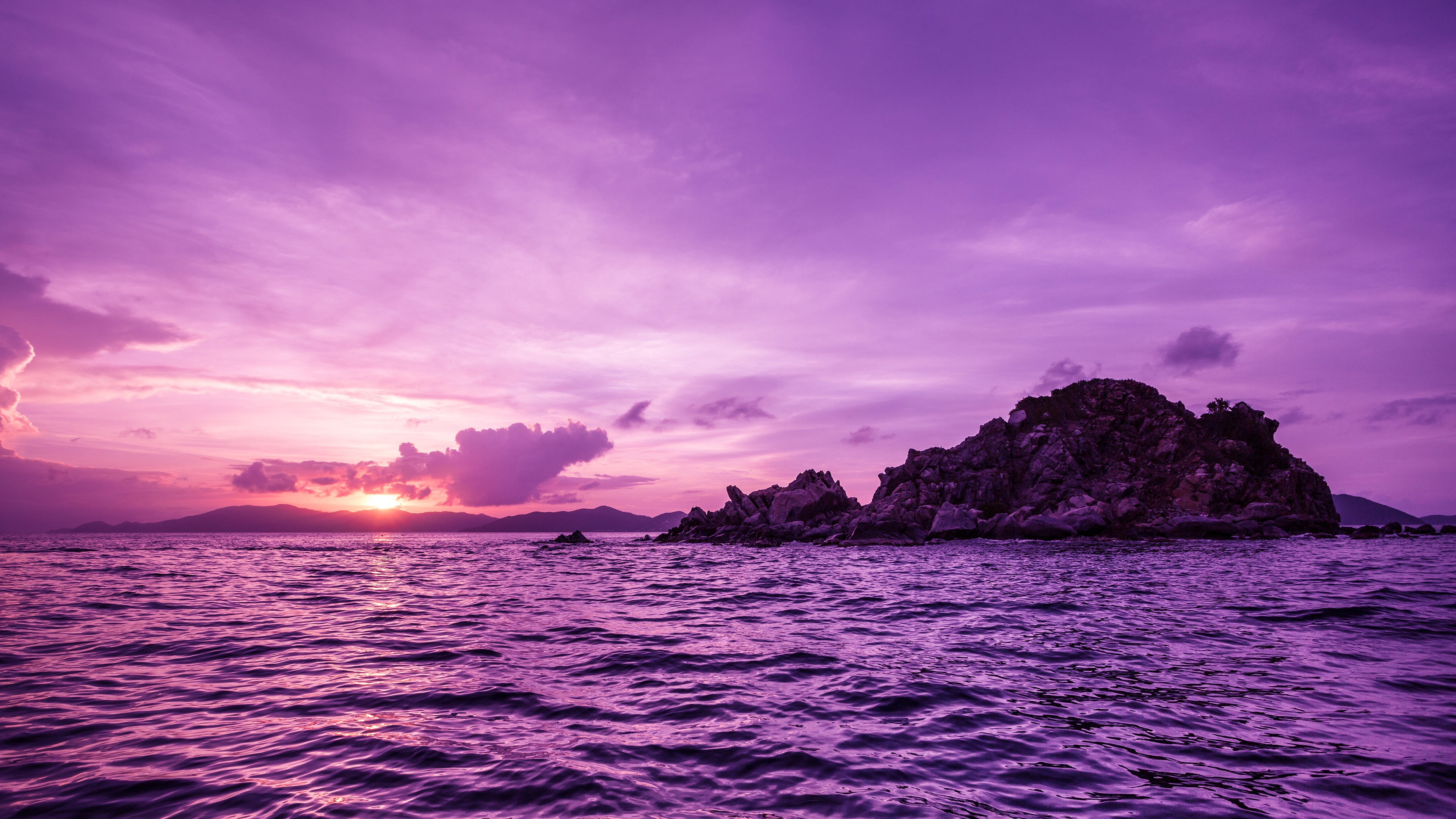 Available Desktop Resolutions - Purple Sunset 4k , HD Wallpaper & Backgrounds