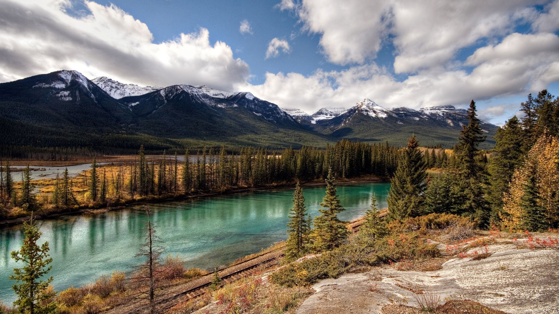 Banff National Park Alberta Canada Wallpaper - Pacific Northwest Desktop Backgrounds , HD Wallpaper & Backgrounds