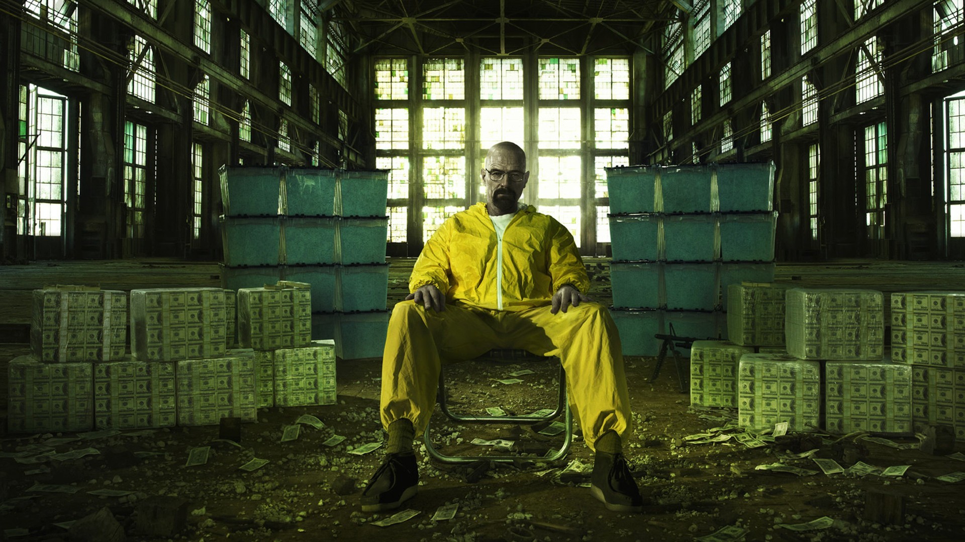Meth Bryan Cranston Warehouse Walter White Heisenberg - Breaking Bad High Quality , HD Wallpaper & Backgrounds