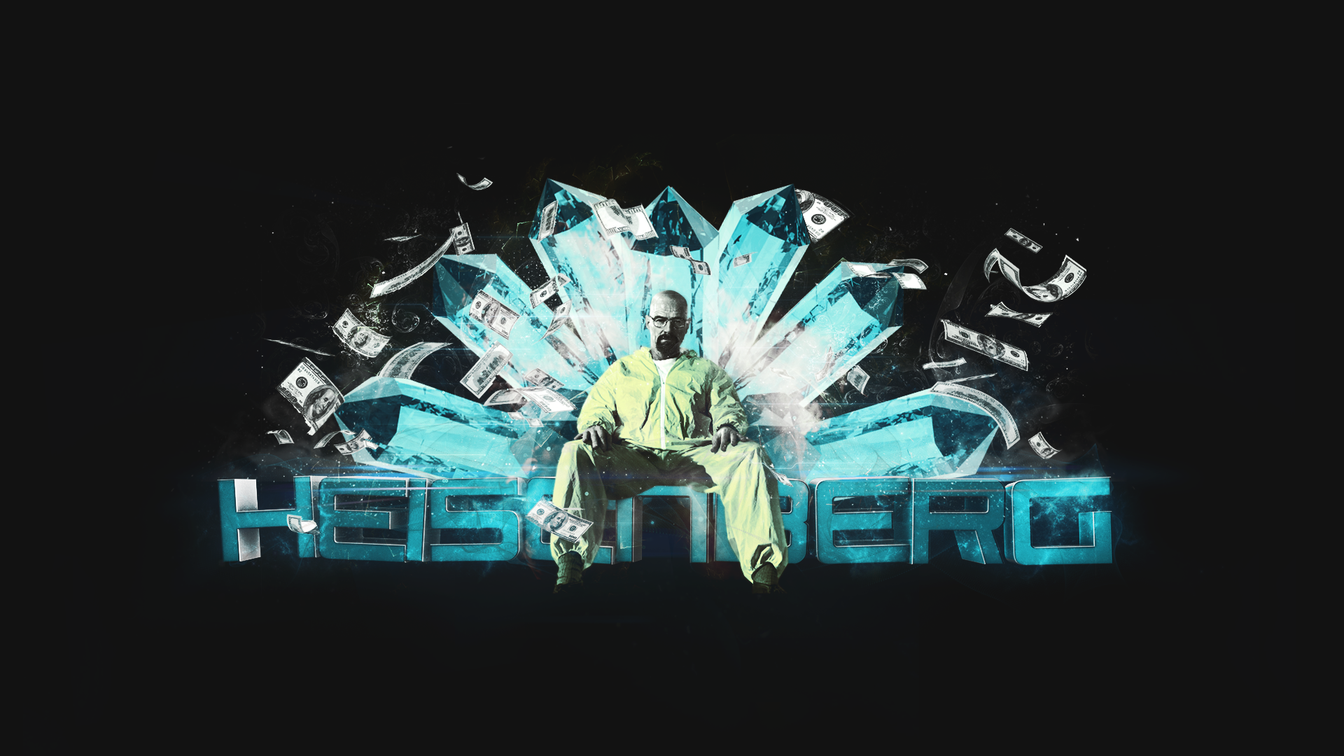 Breaking Bad Hd Wallpaper - Walter White As Heisenberg Painting , HD Wallpaper & Backgrounds