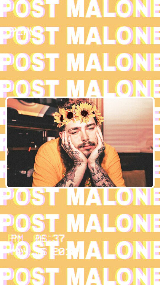 His New Album Is🔥🔥 - Post Malone Yellow Aesthetic , HD Wallpaper & Backgrounds