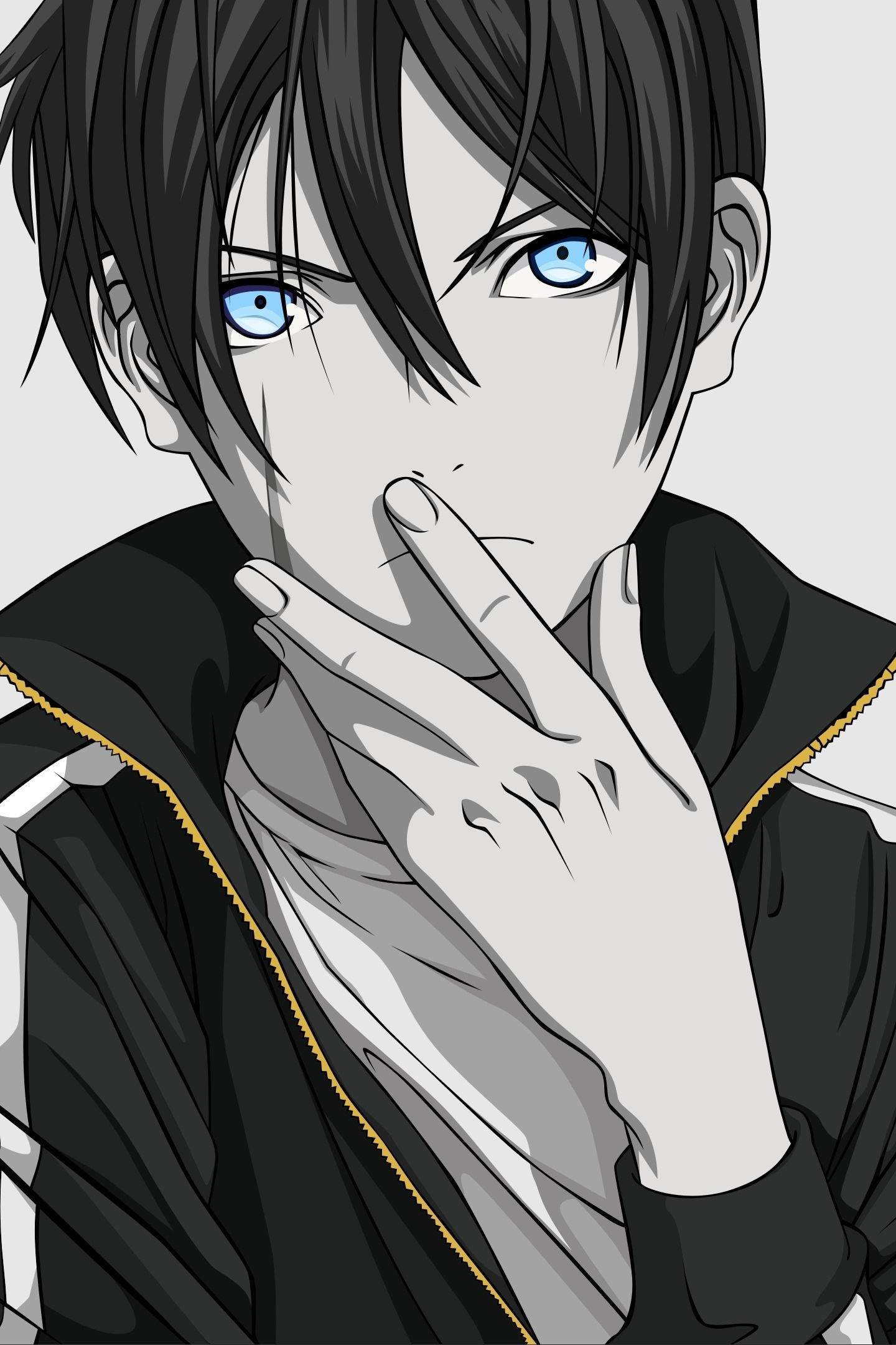 Black And White, Yato, Noragami, Wallpaper - Noragami Yato Wallpaper Iphone , HD Wallpaper & Backgrounds