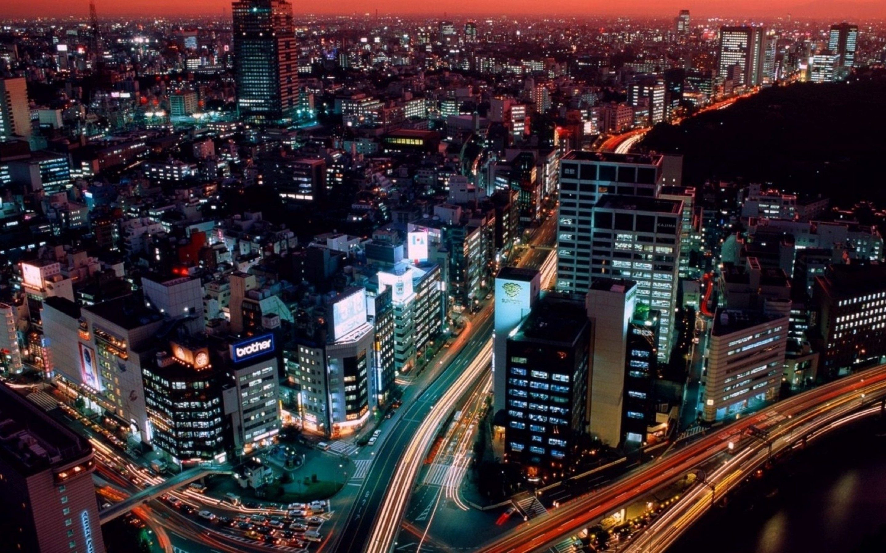 Macbook Pro 15-inch Retina Download - Night View Of Tokyo , HD Wallpaper & Backgrounds