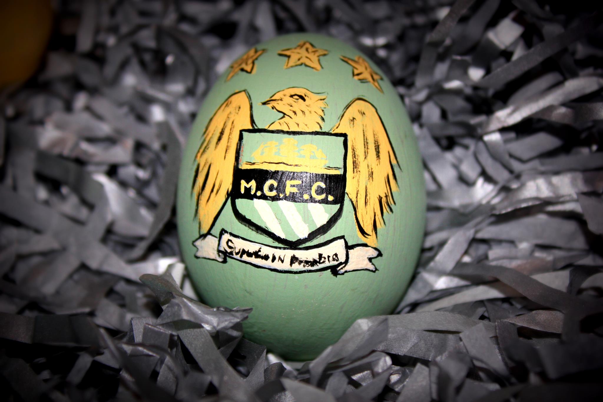 Manchester City At Egg Wallpaper Image Wallpaper - Man City Easter Eggs , HD Wallpaper & Backgrounds