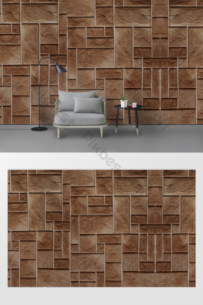 Minimalis Modern Tiga Dimensi Tekstur Bata Dinding - Wall , HD Wallpaper & Backgrounds