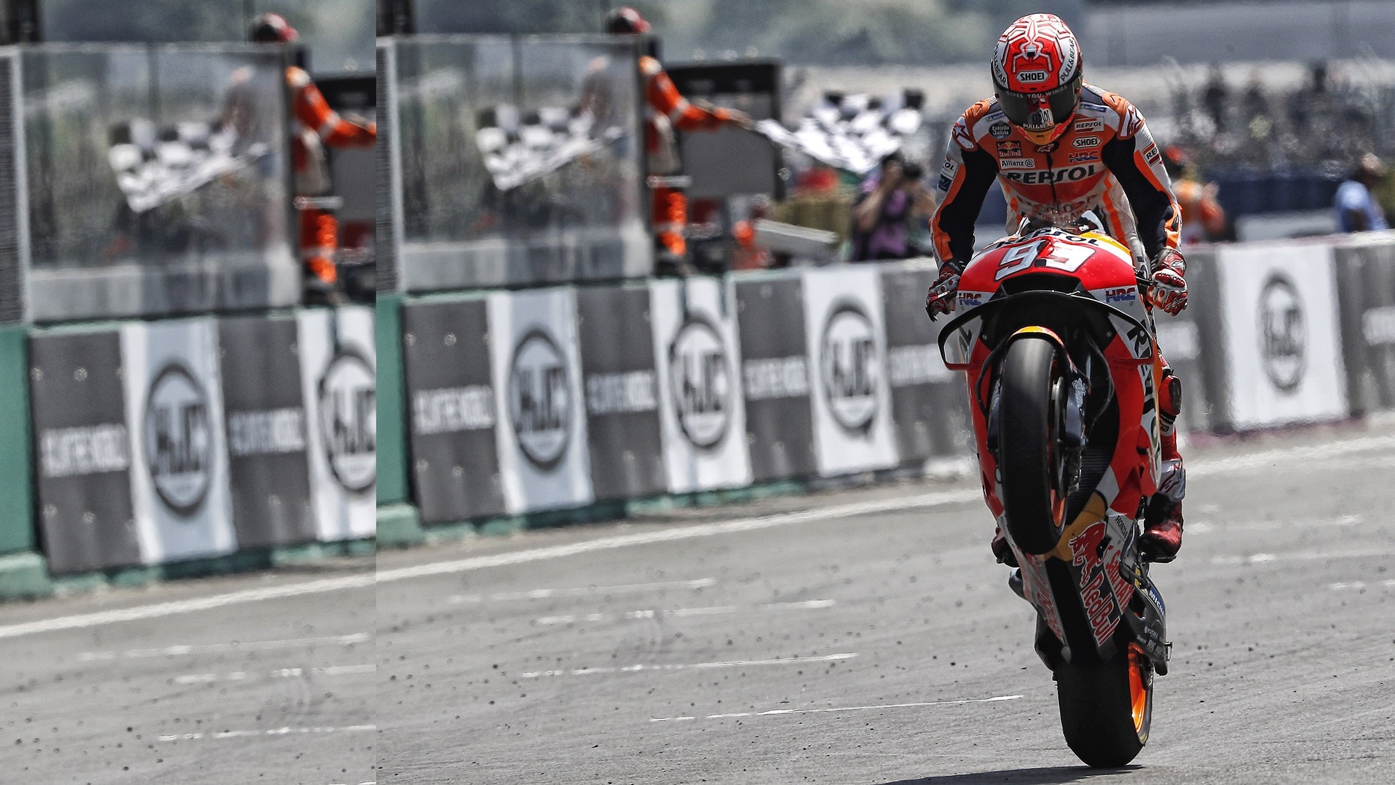 Marc Marquez Le Mans France Motogp Wallpaper - Marc Marquez Mobile Wallpaper Hd , HD Wallpaper & Backgrounds