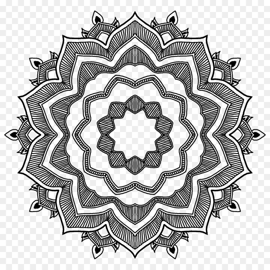 Mandala, Black And White, Desktop Wallpaper, Visual - Circle , HD Wallpaper & Backgrounds