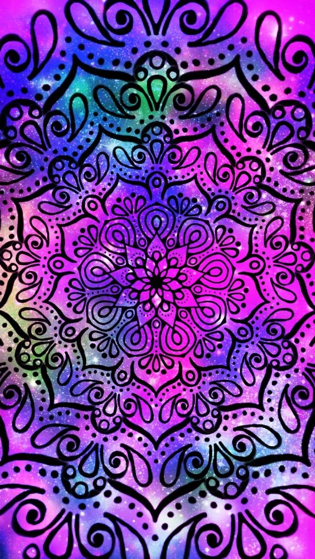 Mandala Iphone Wallpaper Galaxy Mandala Made By Me - Psychedelic Art , HD Wallpaper & Backgrounds