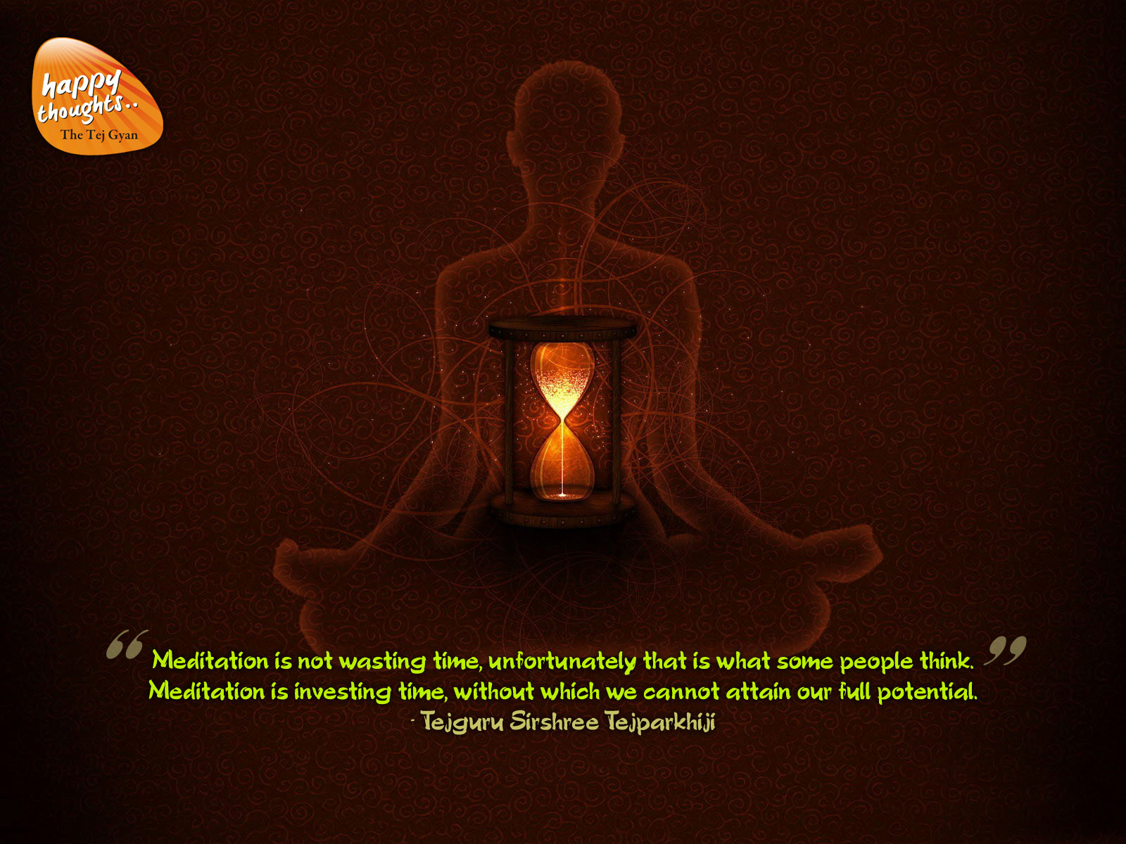 Oneness Wallpaper - 15 - Meditation - Meditation On Not Wasting Time , HD Wallpaper & Backgrounds
