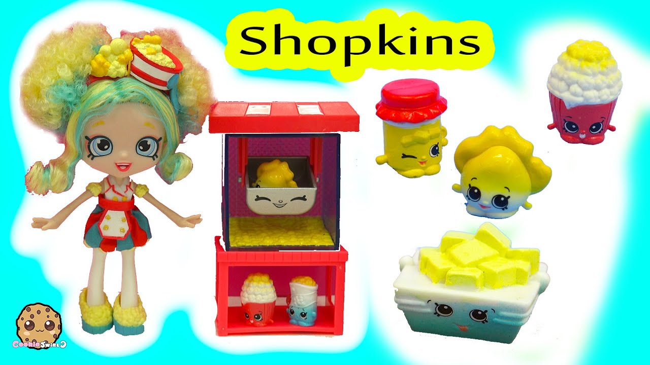 Shoppies Poppette's Popcorn Stop Exclusive Doll Playset - Shopkins Popettes Popcorn Stand , HD Wallpaper & Backgrounds