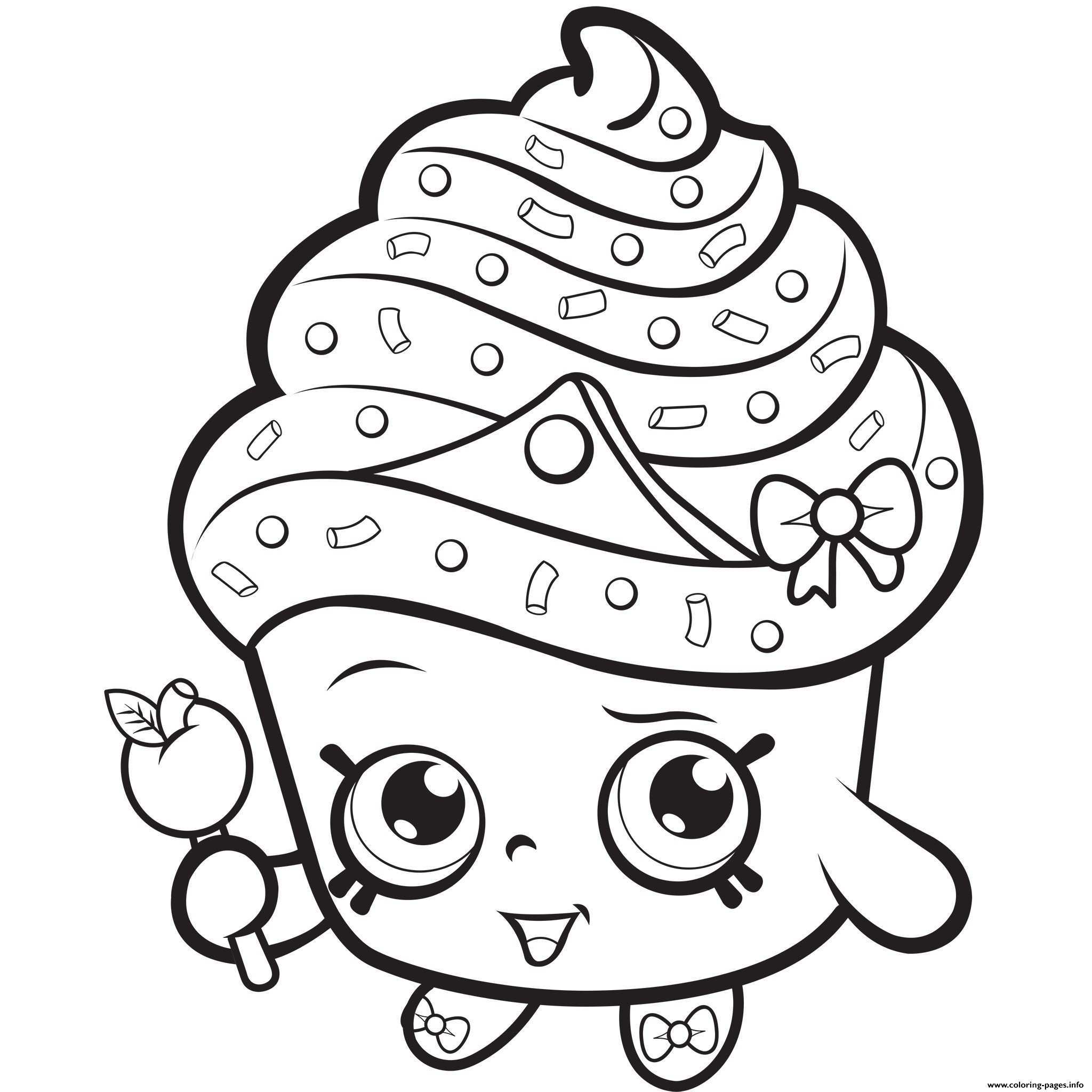 Shoppies Coloring Pages Awesome Shopkins Drawing Pages - Printable Colouring Picture Unicorn , HD Wallpaper & Backgrounds