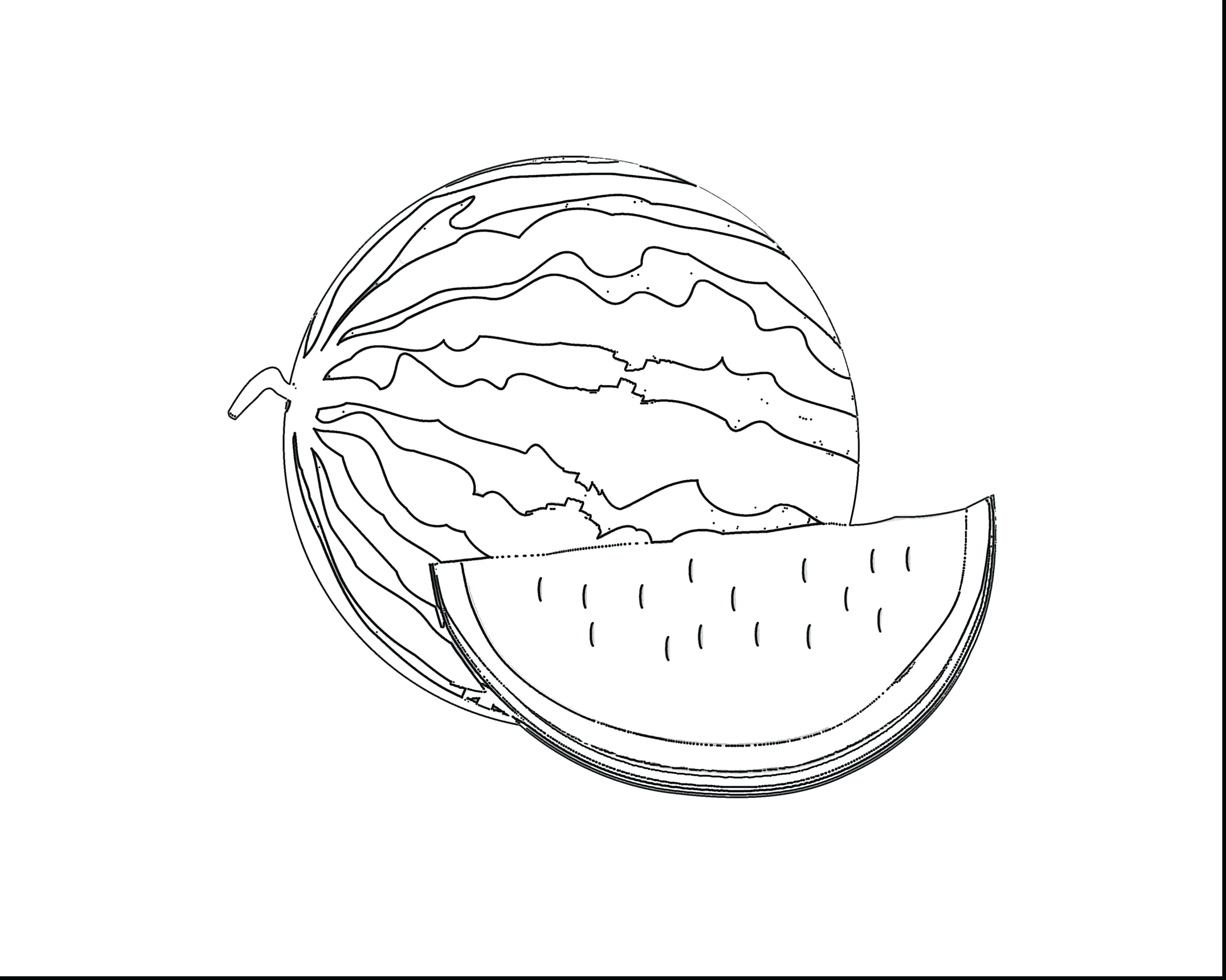 Watermelon Coloring Page With Wallpapers Mayapurjacouture - Coloring Book , HD Wallpaper & Backgrounds