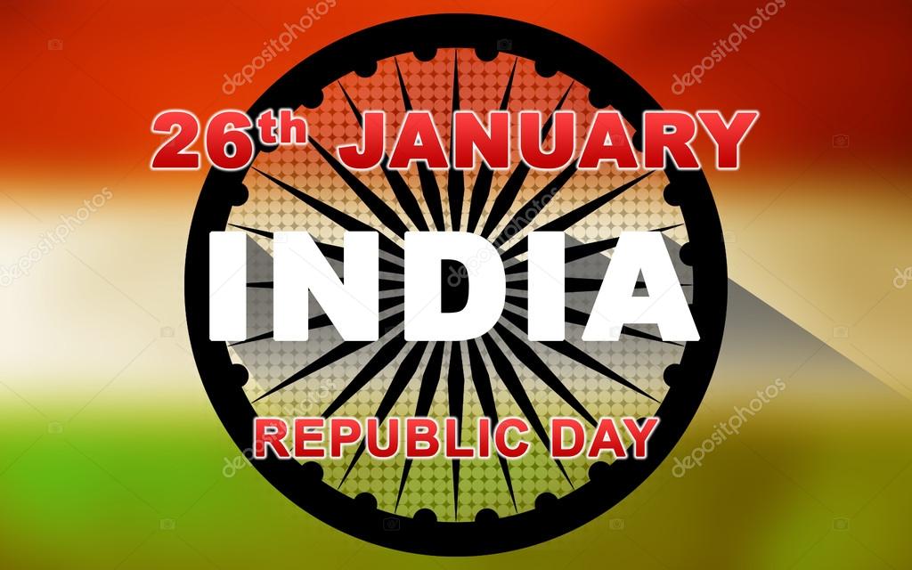 Indian Republic Day Wallpaper Illustration With Ashoka - Ashoka Chakra , HD Wallpaper & Backgrounds