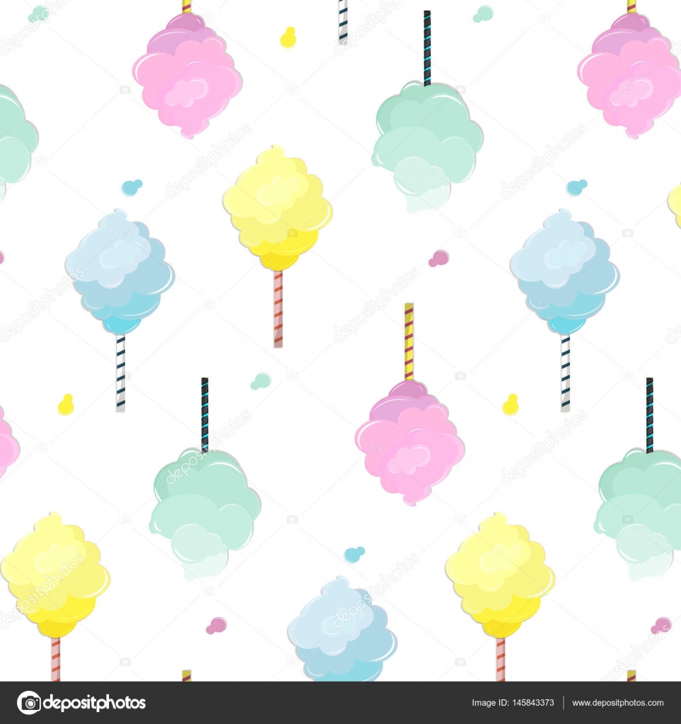 Cotton Candy Pattern , HD Wallpaper & Backgrounds