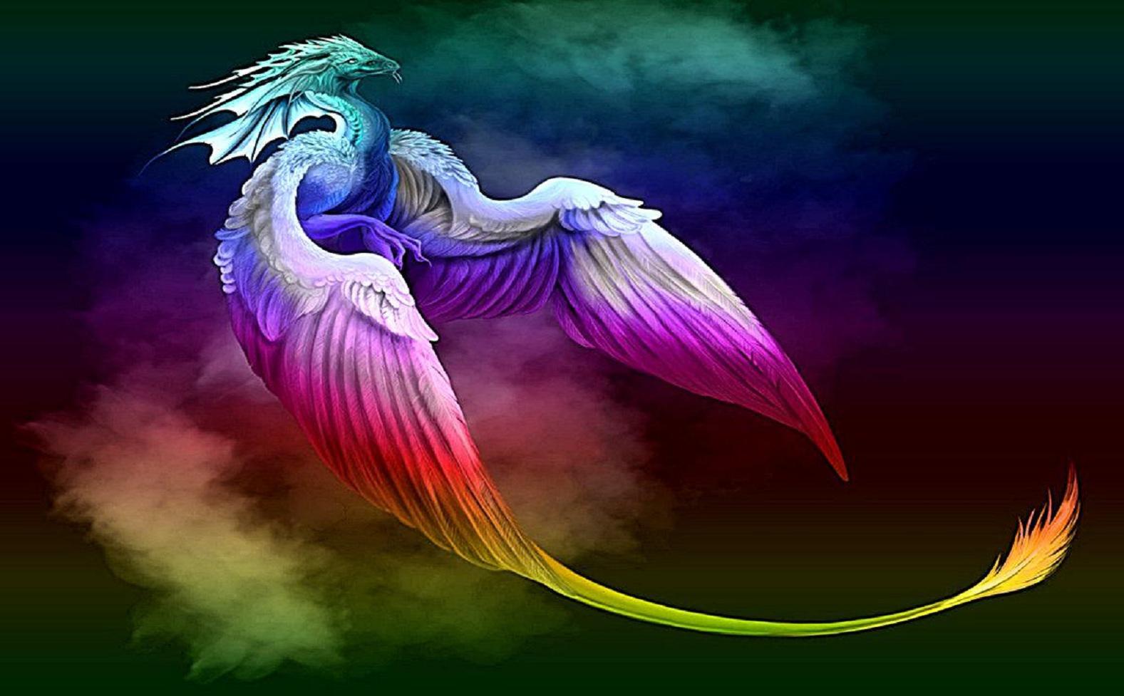 Dragon Wallpaper 29 Dragon Wallpapers, Backgrounds, - Rainbow Dragon , HD Wallpaper & Backgrounds