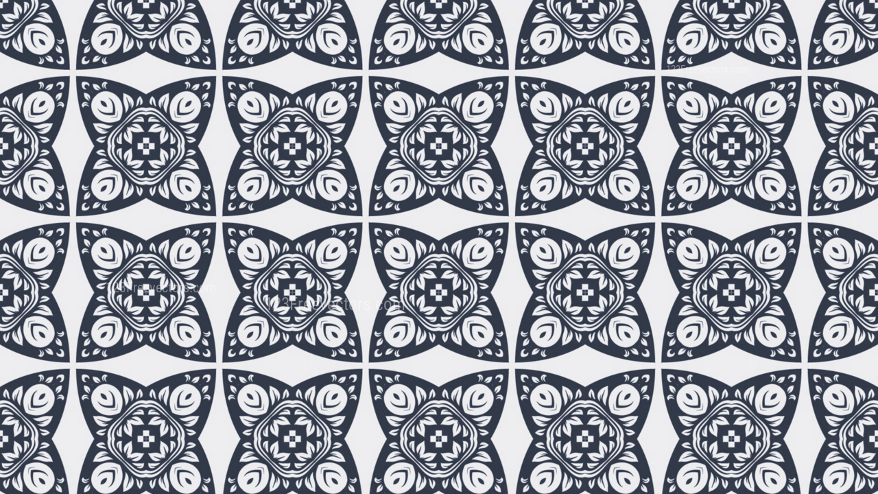 Blue And White Decorative Ornament Wallpaper Pattern - Circle , HD Wallpaper & Backgrounds