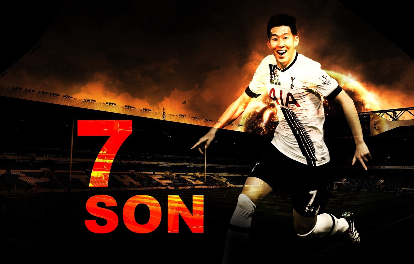 Photo Wallpaper Football, Spurs, Tottenham Hotspur, - Son Heung Min Wallpaper 4k , HD Wallpaper & Backgrounds