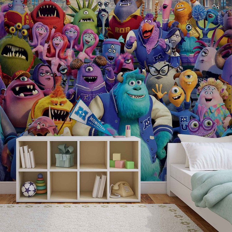 Disney Monsters Inc Wallpaper Mural , HD Wallpaper & Backgrounds
