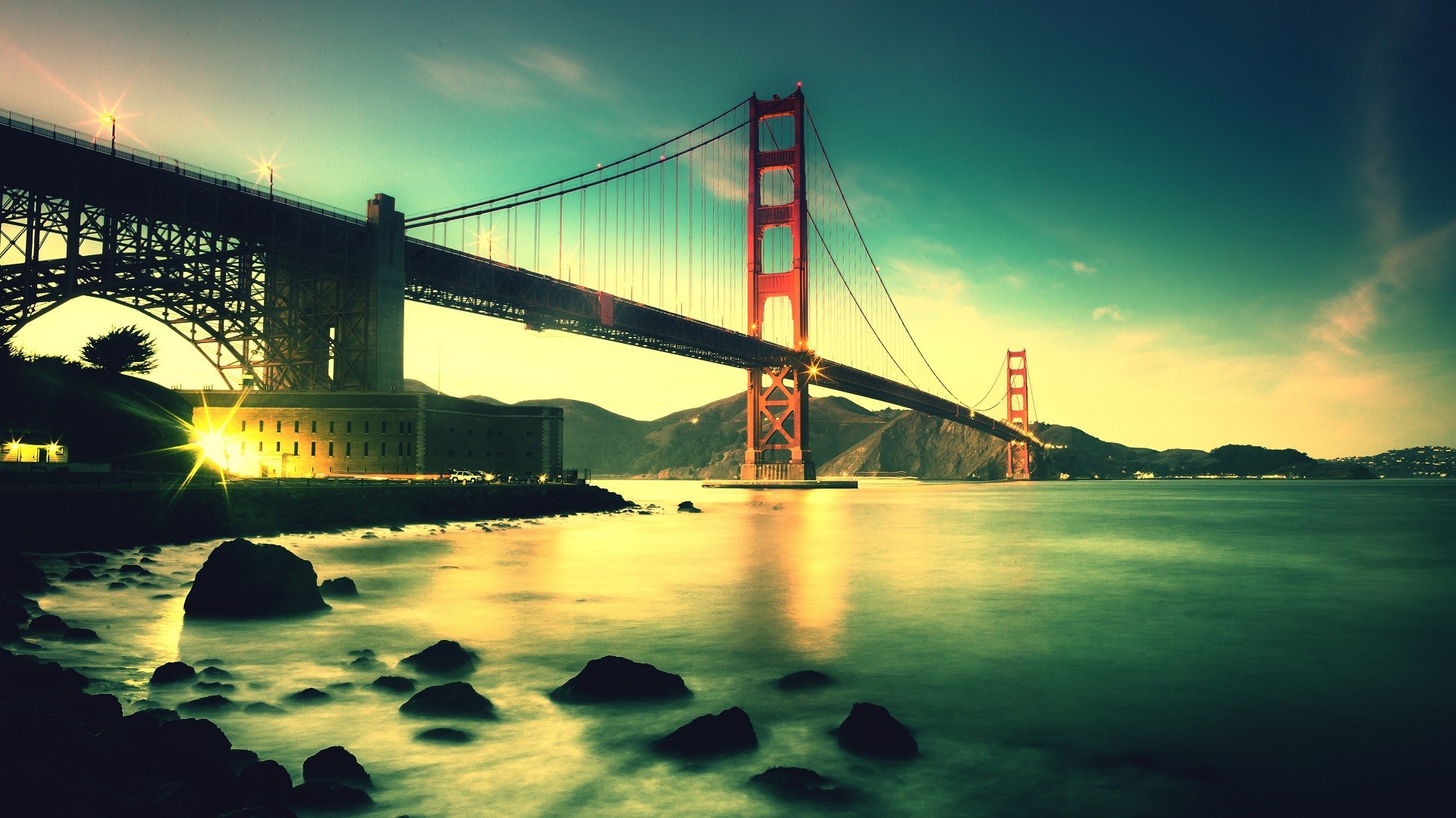 #sea, #sunset, #long Exposure, #san Francisco, #architecture, - Golden Gate Bridge , HD Wallpaper & Backgrounds