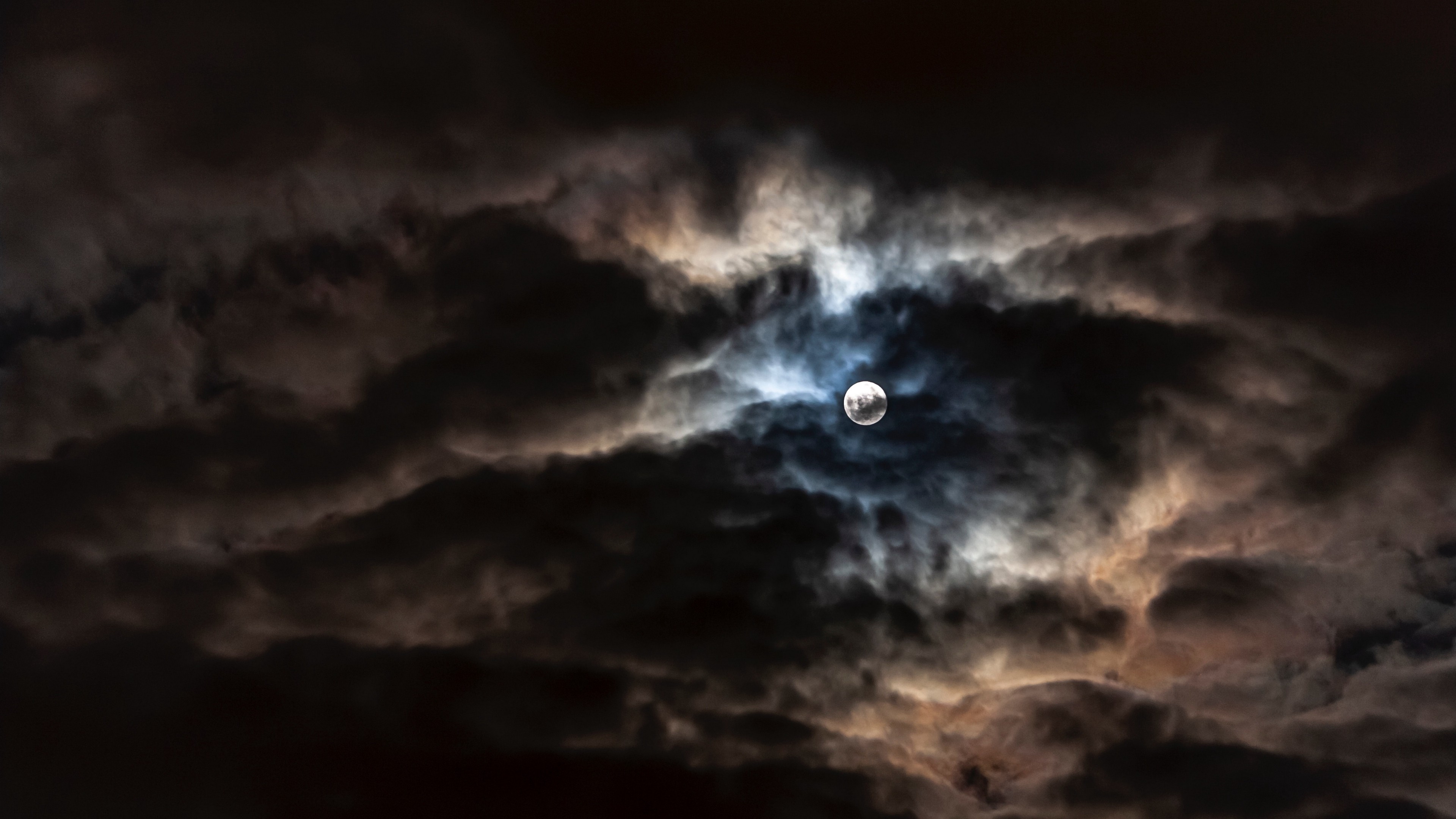 Full Moon With Clouds , HD Wallpaper & Backgrounds