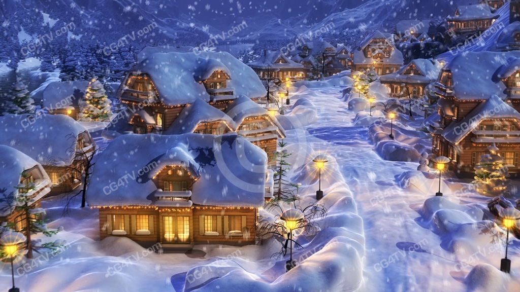 Free Animated Christmas Wallpaper - Animation Christmas , HD Wallpaper & Backgrounds