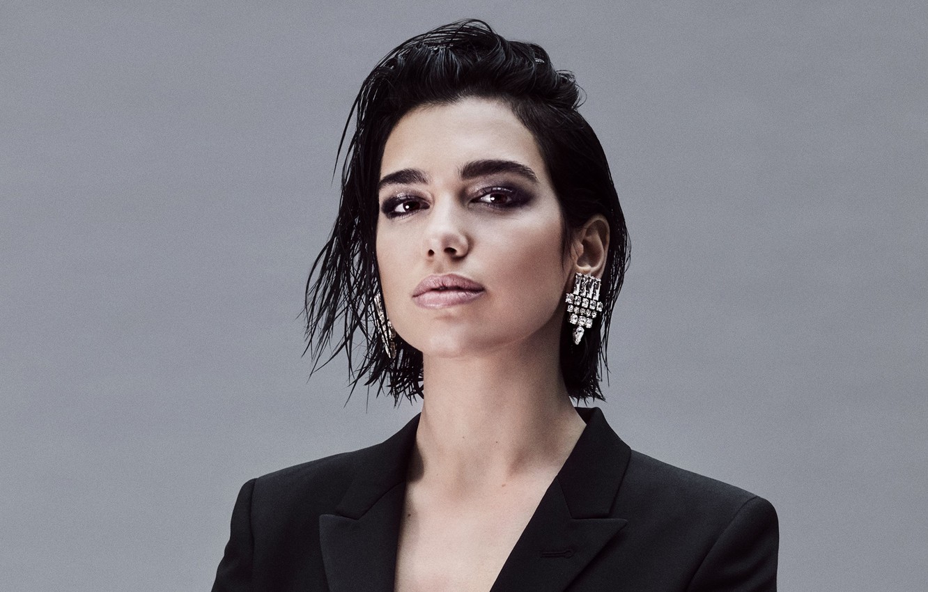 Photo Wallpaper Look, Girl, Face, Portrait, Earrings, - Short Dua Lipa Hair , HD Wallpaper & Backgrounds