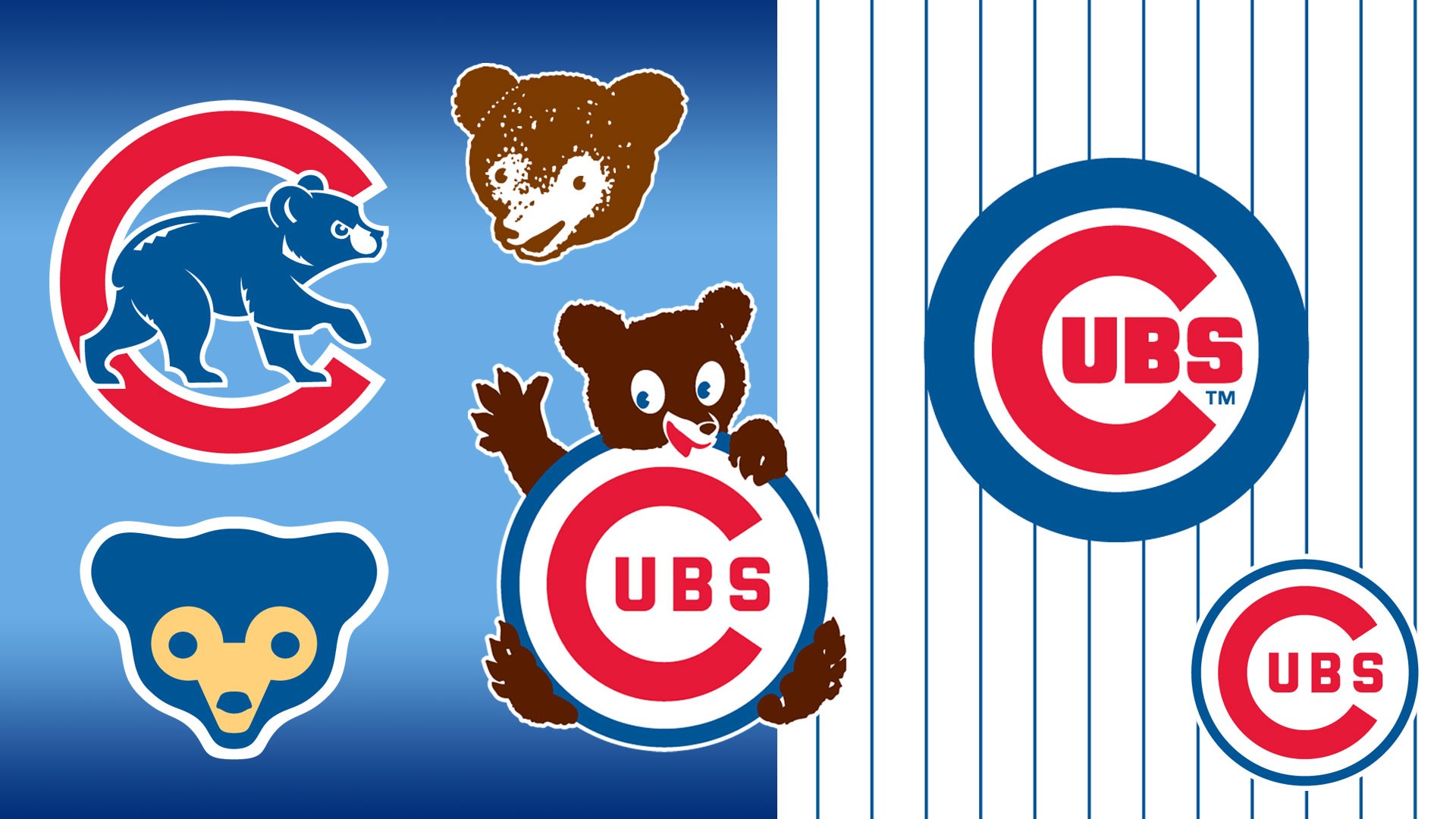 Desktop Chicago Cubs Kb Fielding Walter Wallpaper Wp40013338 - Cubs Logo Over Time , HD Wallpaper & Backgrounds