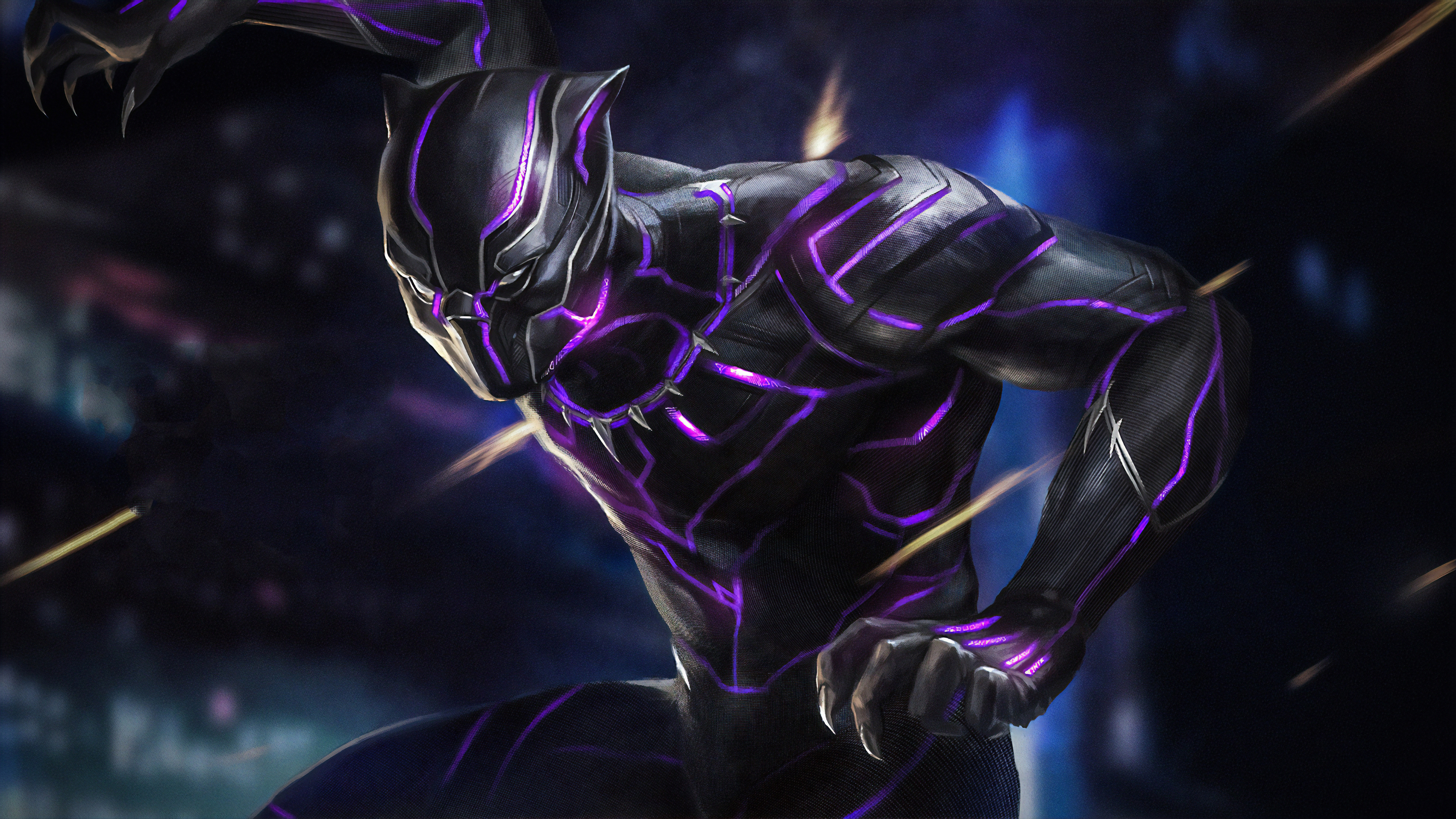 Black Panther New - Black Panther Wallpaper 4k , HD Wallpaper & Backgrounds
