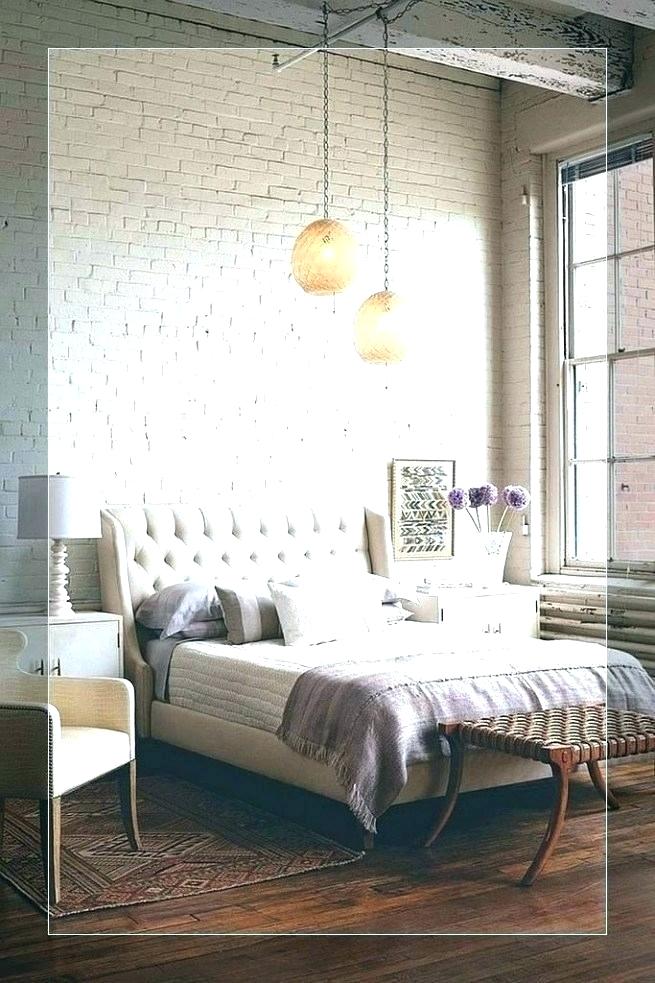 Wallpaper Decor Ideas Brick Wallpaper Ideas Home Interior - Painted Brick Wall Master Bedroom , HD Wallpaper & Backgrounds