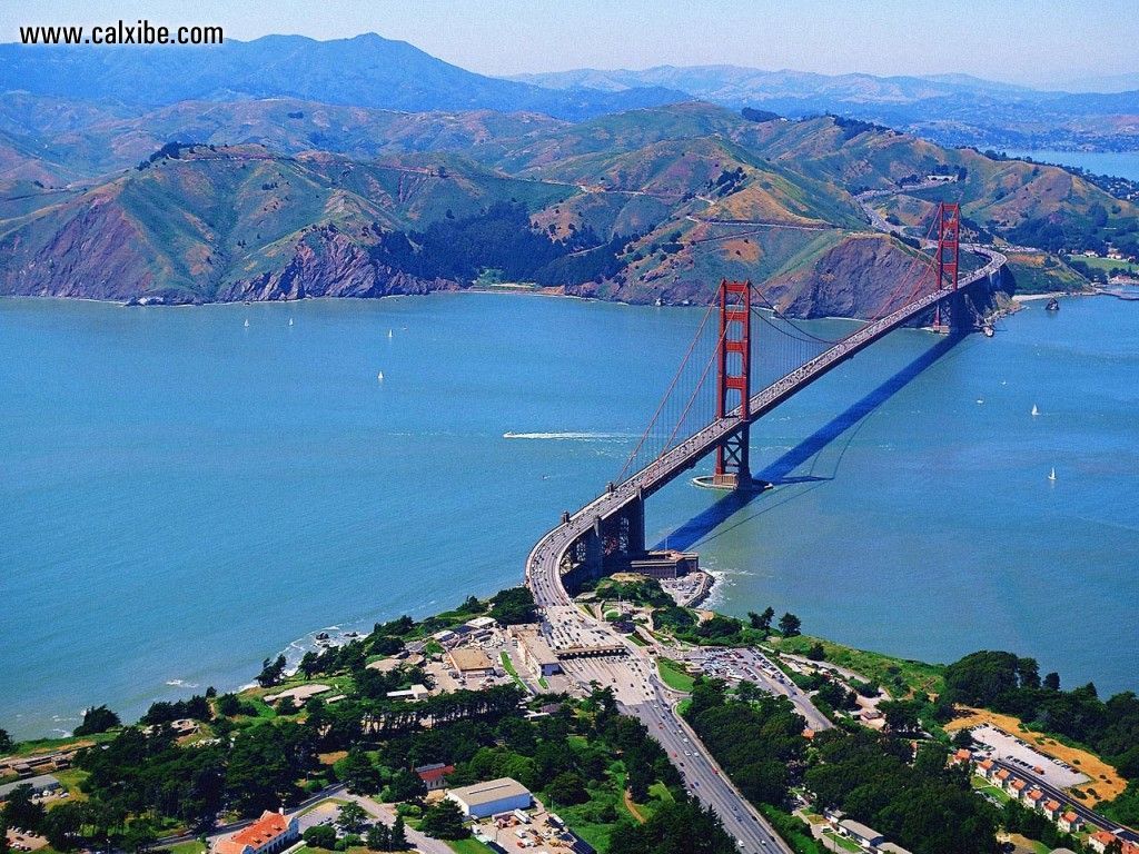 Aerial View Of The Golden Gate Bridge , HD Wallpaper & Backgrounds