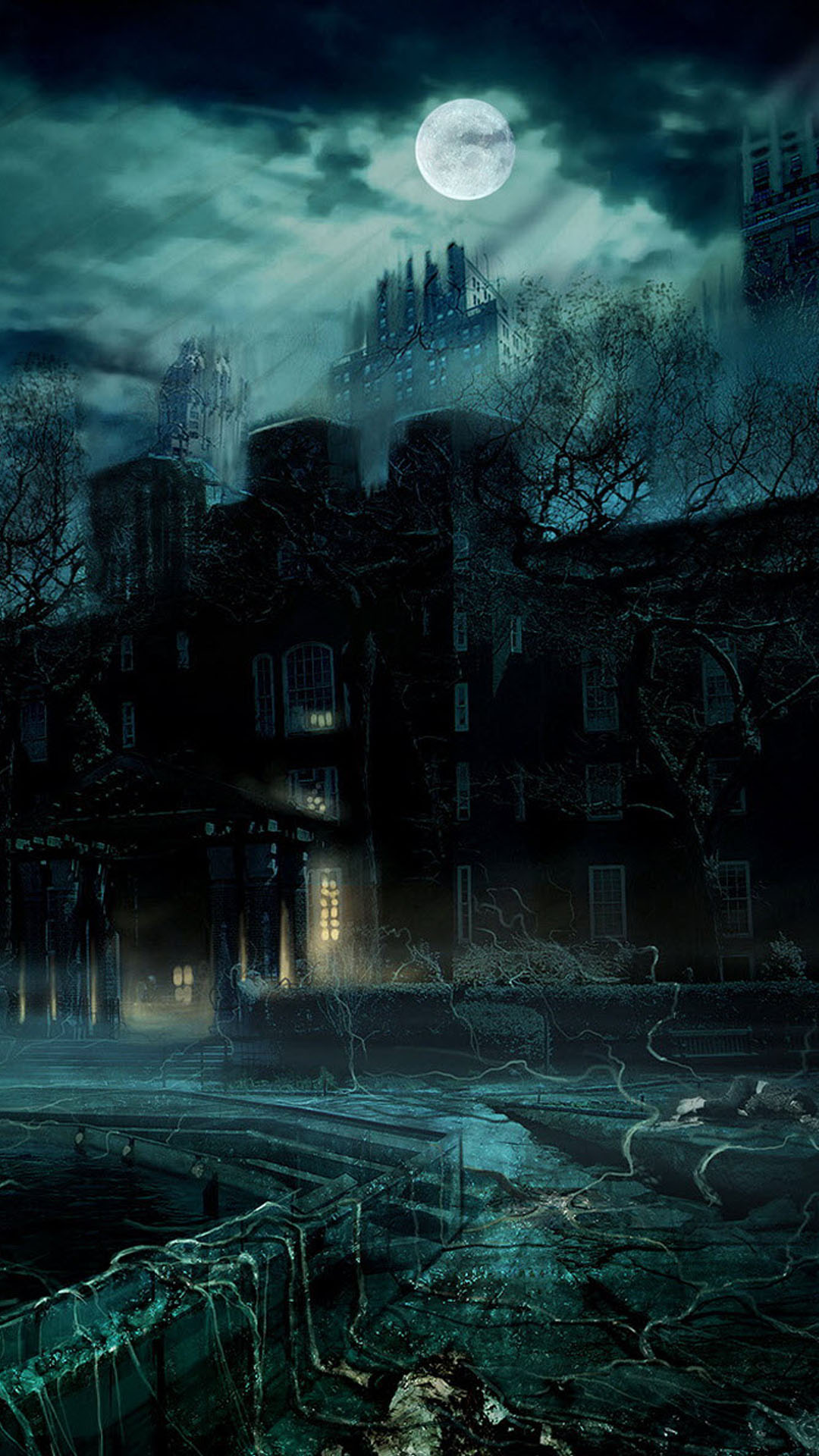 Dark Manor Background , HD Wallpaper & Backgrounds