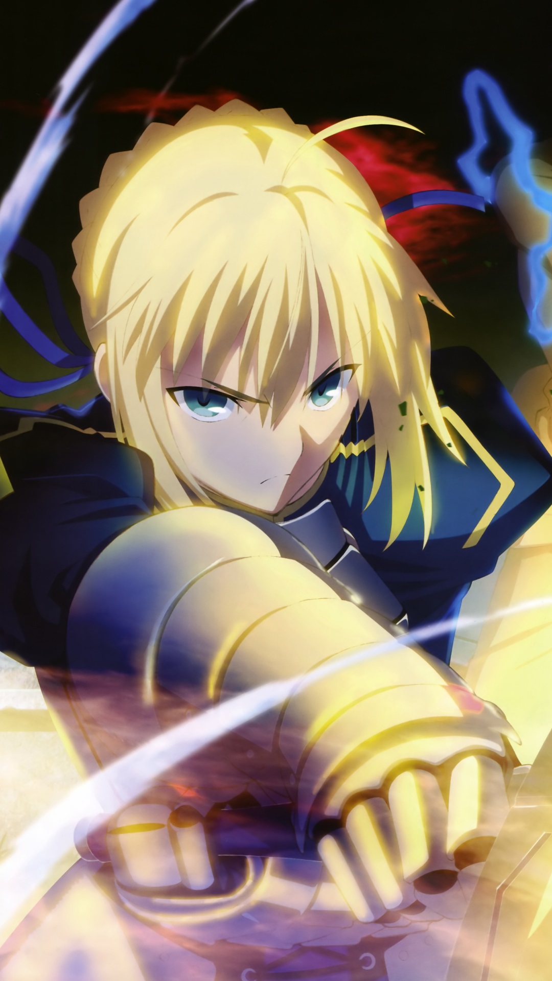 Fate Stay Night Unlimited Blade Works Saber - Fate Stay Night Saber Wallpaper Android , HD Wallpaper & Backgrounds