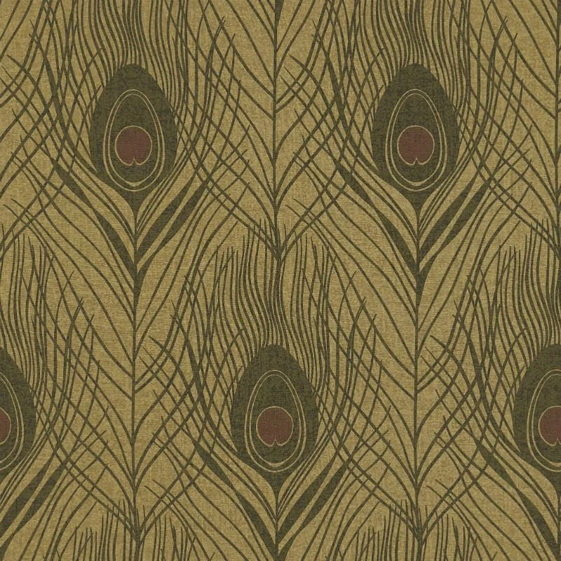 Peacock Feather Wallpaper Brown , HD Wallpaper & Backgrounds